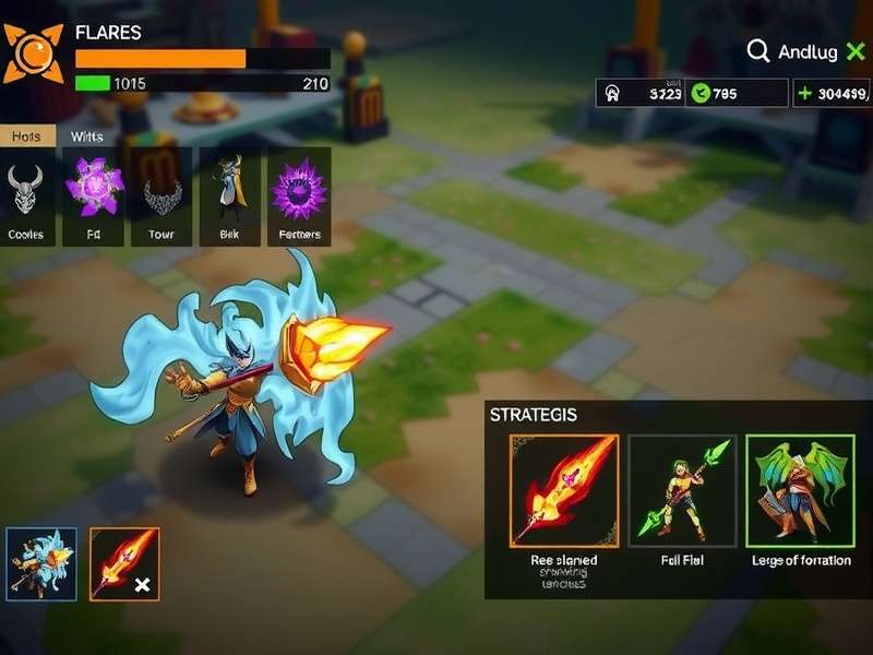 Flare Champion gameplay screenshot showing action sequences