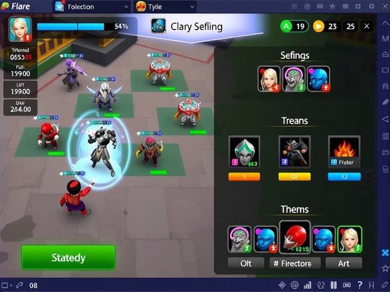 Flare Champion strategy guide showing team formations